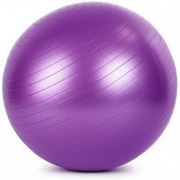 Мяч гимнастический GB-101 65 см, антивзрыв, фиолетовый