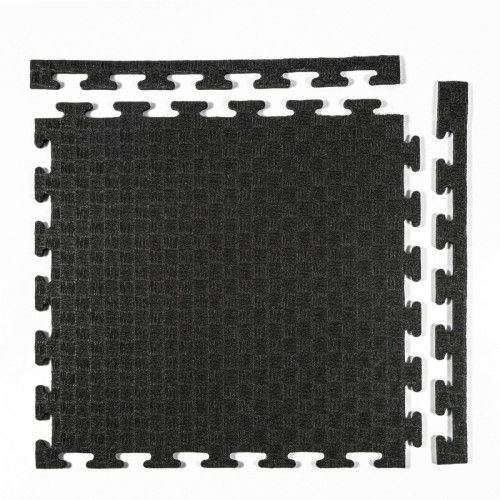 Усиленный черный мат-пазл 48х48 см, 8 мм (High Density)